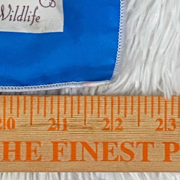 Vtg 1975 National Wildlife Federation Protect our Songbirds Square Scarf 22"x22" - Picture 8 of 10